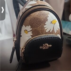Coach Mini Charm Back Pack 5" Tall By 3" Brand new very cute 🥰
